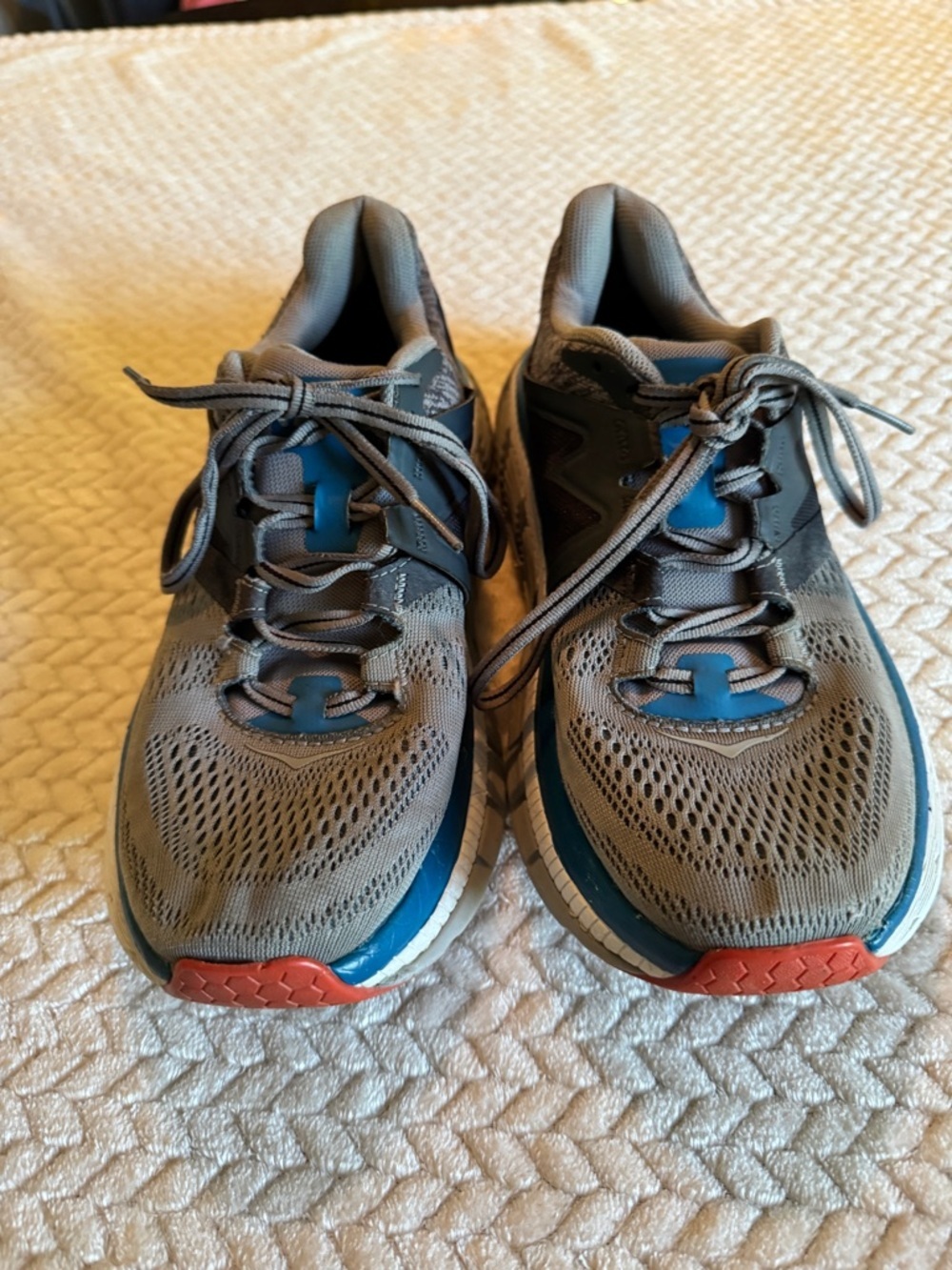 Hoka One One Gaviota 2 Gray and Blue‎ Lace-Up Running Shoe Size 7